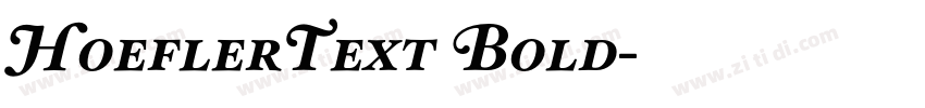 HoeflerText Bold字体转换